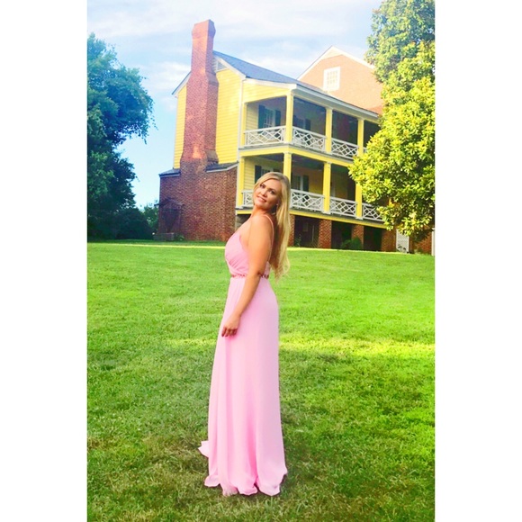 🎉HOST PICK!🎉 Pink Christina Wu Gown, Bridesmaid/Formal/Prom/Pagent, Size 10 - Picture 7 of 16